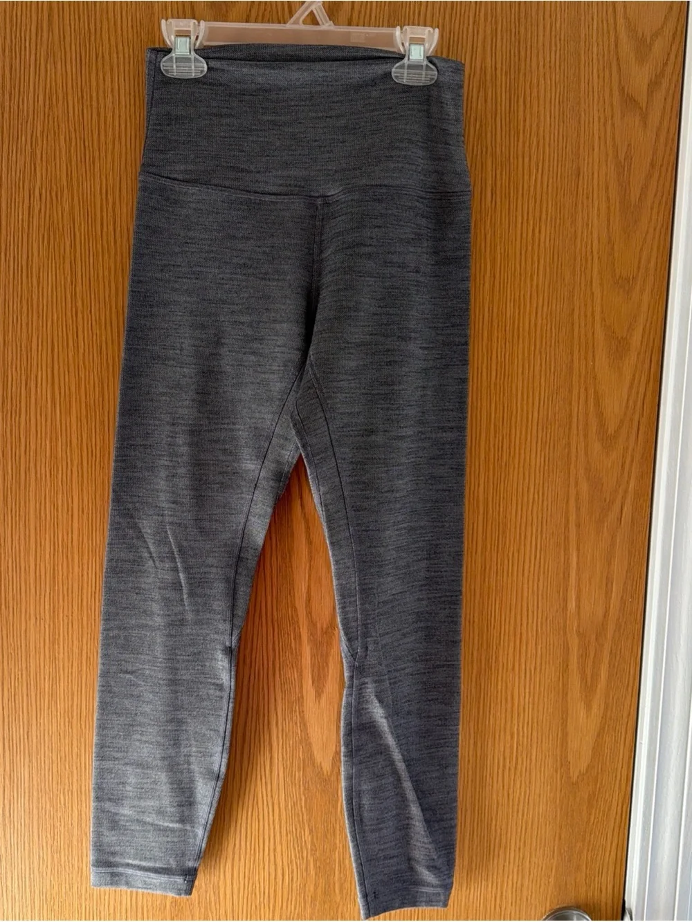 Lululemon Women's Align Pant 25” Nulu LW5CFGS Gray Jacquard Size 6 Gym Yoga